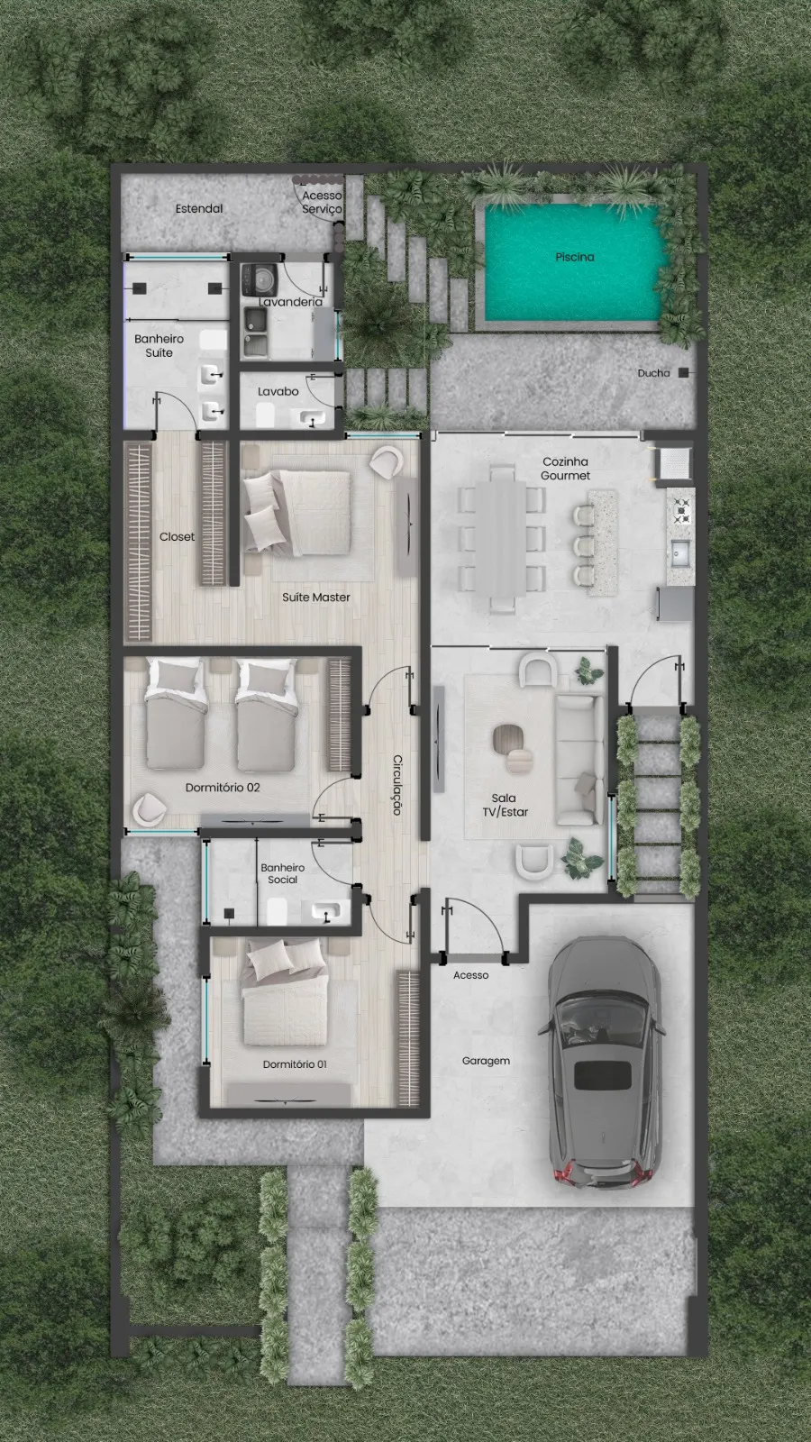 Planta Fase 2 — 100m²